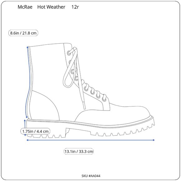 McRae Footwear Combat Boots 12R Vibram Sole Tan Military Tactical Hot Weather - Picture 8 of 15